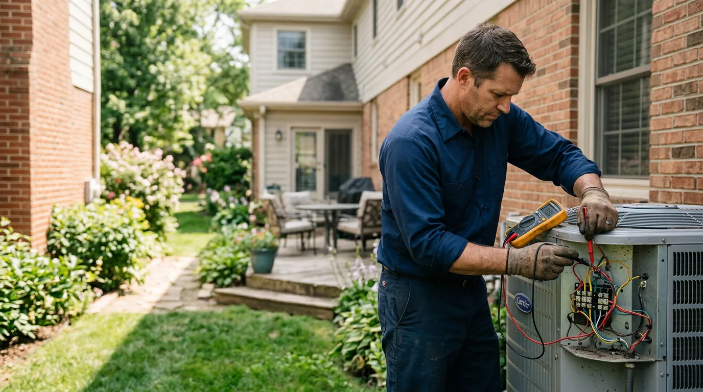 HVAC technician working near East Brookfield, MA